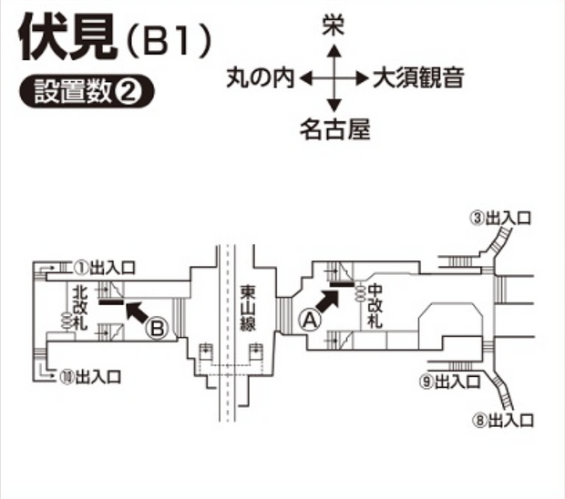 [Subway Fushimi Station] B0/B1海报